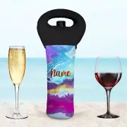 Agate Geode Wine Bottle Carry Bag Cooler Tote Personalised