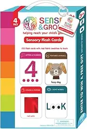 Sense & Grow: Sensory Flash Cards - Educational Flash Cards - Preschool Learning Cards for Ages 3 Years+