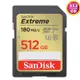 SanDisk 512GB 512G SD【180MB/s Extreme】SDXC SDSDXVV-512G 4K U3 A2 V30 相機記憶卡