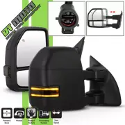 2017 Style Fit 1999-2007 Ford F250 SuperDuty Power Heated SMOKE LED Tow Mirror