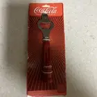Vintage Coca-Cola Contour Bottle Opener Plastic Handle Red 6.75” Collectible