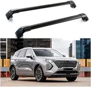 TINIANHHCT Cross Bars Lockable Fits for Haval Jolion 2020-2025 with Flush Side Rails Roof Rack Cargo Luggage Carrier, Black