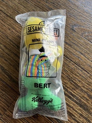 Sesame Street Bert Mini Beans 4" Stuffed Toy Exclusively for Kellogg's 1999
