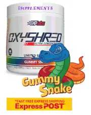 Ehplabs Oxyshred Gummy Snake Flavour *Black Friday Sale* Free Express Shipping