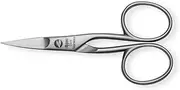 Nippes Solingen Nail scissors for manicure/pedicure, stainless steel, 9 cm length, for finger and toenails, nail scissors from Solingen, made in Germany 124R