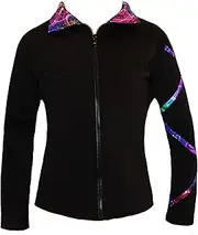 [Ice Fire] Figure Skating Criss Cross Jacket - Silver Sky
