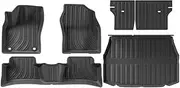 Compatible with Toyota C-HR 2025 2024 2023 TPE Floor Mats & Trunk Mat, LHD All-Weather WP Carpets Set Cargo Backrest Mats(6PCS Set)