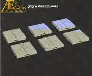 Cracked Marble Floors - Pathfinder - Dungeons & Dragons - RPG - Tabletop-Terrain