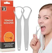 Tongue Scraper, Portable Tongue Cleaner Brush, Portable Tounge Brush, Travel Tongue Scraper For Effective Tongue Cleaning, Improve Oral, Hygiene, Adults
