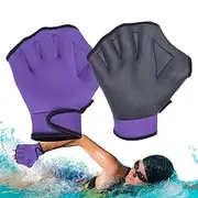 Swimming Gloves Webbed - Webbed Water Swimming Gloves,Rubber Mittens Diving Gear for Helping Upper Body Resistant, Water Resistant Training
