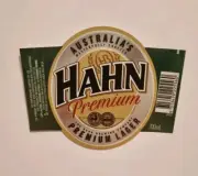 Hahn Premium Lager 700ml Brand New Original Unused Beer Bottle Paper Label - A21