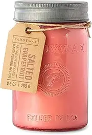 [Paddywax] Scented Candles Relish Collection Soy Wax Artisan Candle in Glass Jar with Lid, 9.5-Ounce, Salted Grapefruit