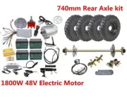 740mm Rear Axle Kit 6" Wheels Brake Caliper 1800W Motor Drift ATV Trike Buggy