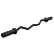 Olympic EZ Curl Bar | Black 250kg Max Capacity