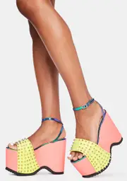 [Lemon Drop by Privileged] Areal Platform Heels
