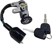 CACNPDPHZH Scooter Moped Spare Parts Motorcycle 5 Wires Ignition Switch Lock Key Set Fit for 50cc 139QMB 80CC Fit for KYMCO 50 GY6