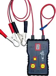 Domary Auto Fuel Injector Tester 12 V 4 Pulse Modes Car Vehicle Fuel Pressure System Diagnostic Scan Testing Tool Cleaning Tool Kit