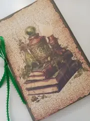 Junk Journal Booklet "GREEN WITCH", GRIMOIRE, NATURE, 40pgs + More!