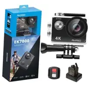 EK7000 4K30FPS 20MP WiFi Action Camera with EIS Ultra HD Underwater Black