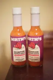 Bertie's Trinidad Scorpion Pepper Hot Sauce 2 Pack 5 Oz