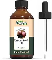 ORGANIC ZING Onion Seed (Allium Cepa) Oil | Pure & Natural Carrier Oil for Haircare & Skincare - 30ml/1.01fl oz