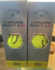 Callaway Chrome Soft X LS Golf Balls Triple Track (Yellow)