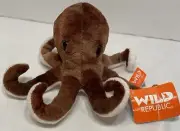 Wild Republic Octopus Sea Creature Plush Stuffed Animal Toy With Tags