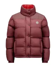 Moncler Verone Logo Patch Reversible Jacket 0,00,1,2,3 Bordeaux red