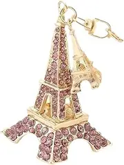 [APLVFFZH] Paris Keychain Car Key Rings Key Holder Metal Key Accessory Towers Key Rings Car Key Chain