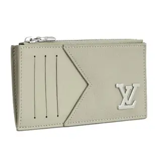 【Louis Vuitton 路易威登】LV M82282 AEROGRAM 品牌LOGO小牛皮信用卡名片零錢包(現貨)