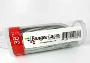 iBungee Laces ~ Gray / Silver - Elastic no tie Shoelaces 38” *BRAND NEW!