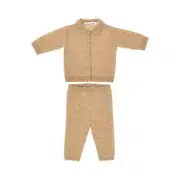 [BONPOINT] BONPOINT Two-piece set in cashmere Kids 6M 6M Beige