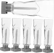 8Pcs Toothpaste Shaped Empty Bottles Refillable Lip Gloss Containers Cosmetic Tubes for Lip Gloss for Travel and Samples