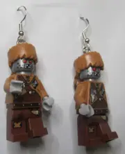 LEGO Minifigure Loop Earrings - Wiley Fusebot - (2 Pieces)