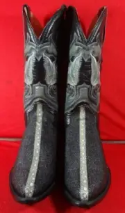 Men'S Leather STINGRAY Western Cowboy Boots C92