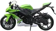 Motorcycle Model 1:12 for Kawasaki for Ninja for ZX-10R Die Cast Motorbike Vehicles Collectible Hobbies Moto Toys Gifts Motorcycle Model with Steering Movable Stand