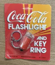 Coca-Cola Keychain Advertising Coke Flashlight And Keyring #7101•BL Vintage