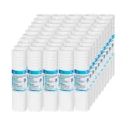 50Pack 0.5/1/5 Micron 10x2.5" Grooved Sediment Water Filter Replacement Purifier