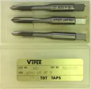 3pc VIPER TDT M7 X 1 Spiral Point Plug Taps D5 List481 HSS 3 fluteMachinist