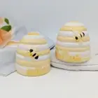 Buzzing Bee Hive Salt Pepper Shaker Set