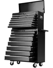 [Giantz] 17 Drawers Tool Box Trolley Black
