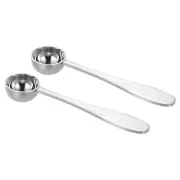 2 Pcs 5 Ml TeaSpoon Scoop, Stainless Steel Measuring Spoon, Silver