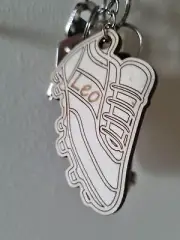 Personalised Football Boot Keyring, Keychain, Footy, Engraved