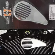 Custom Chrome Single Wing 12V Horn W/ABS Cover Rick Doss Fit For Harley-Davidson