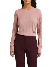 [Marcs] Shining Diamond Shimmer Knit Jumper in Pink Sparkle