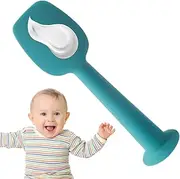 Husoiuy Spatula for Baby Cream, Nappy Paste Spatula, Baby Nappy Spatula with Suction Base, Silicone Soft Balm Tool for Skin Rashes and Butt Cleaning Cheeks Wipe the Application