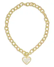 Kendra Scott Haisley Heart Rope Textured Link Pendant Necklace, 20.5