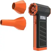 Compressed Air Duster, Electric Air Duster Fan, 130000 RPM Brushless Motor, Adjustable Powerful Blower with LED Display, for Home Cleaning & Professional Use (Orange Standard Kit)