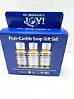 Dr. Bronner’s Pure-Castile Gift Set Three 2 oz Liquid Travel Size Soaps NEW