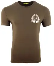 Versace Jeans T-Shirt Medium Slim Fit Army Green Foil Tiger Chest Logo Men M